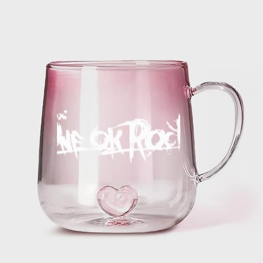 Discover ONE OK ROCK BANNER (White) Gradient Glass Mugs