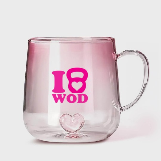 Discover I Love WOD (CrossFit) Gradient Glass Mugs