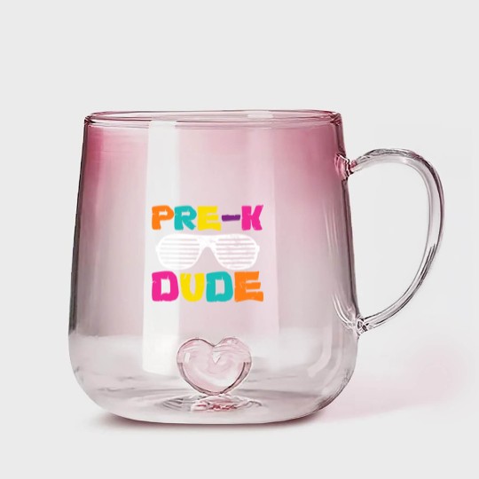 Discover Pre-K Dude Back To School Teacher Student Preschool Gradient Glass Mugs