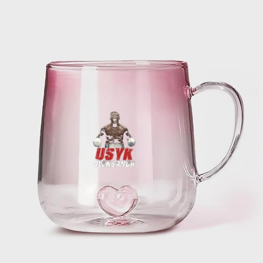 Discover USYK Boxing Gradient Glass Mugs