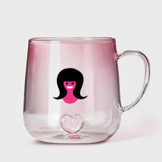Discover That Girl logo Gradient Glass Mugs