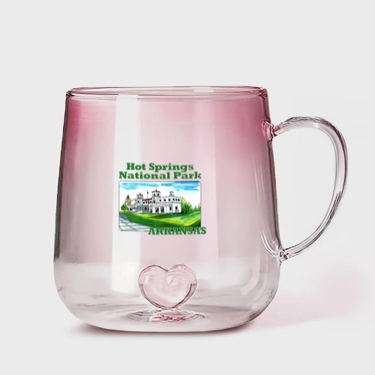 Discover Hot Springs National Park, Arkansas - Hot Springs National Park - Gradient Glass Mugs