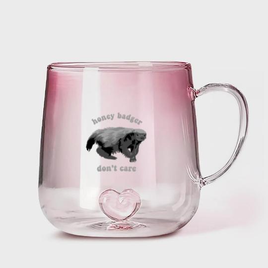 Discover Honey Badge Don't Care - Honey Badge - Gradient Glass Mugs