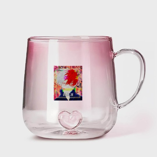 Discover Shoto Todoroki Glitch - Hero Anime - Gradient Glass Mugs