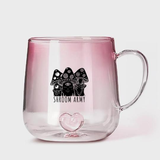 Discover Car Decal BLACK-01 Gradient Glass Mugs