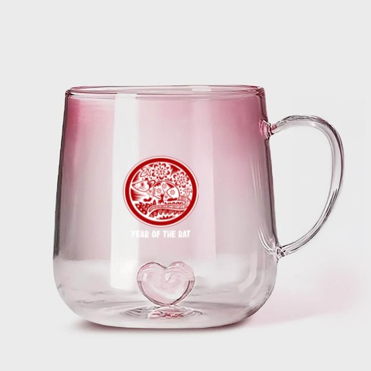 Discover Year of the Rat - Year Of The Rat - Gradient Glass Mugs