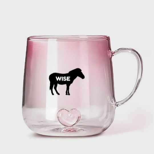 Discover Wise Ass Funny Donkey Funny Gradient Glass Mugs