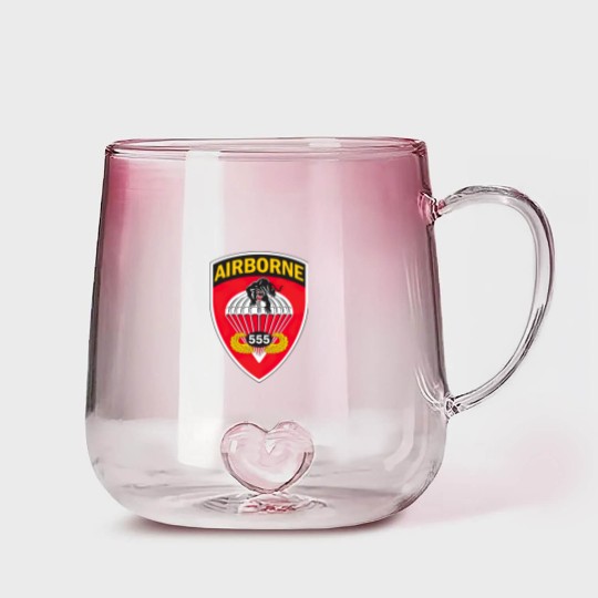Discover 555Th Parachute Infantry Battalion Gift Gradient Glass Mugs Gradient Glass Mugs