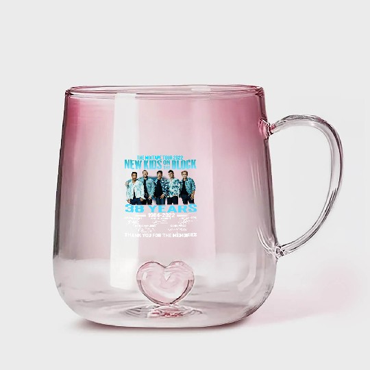 Discover NKOT Block Signture The Memories The MixTape Tour 2022 Gradient Glass Mugs
