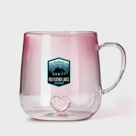 Discover Red Feather Lakes Colorado - Gradient Glass Mugs
