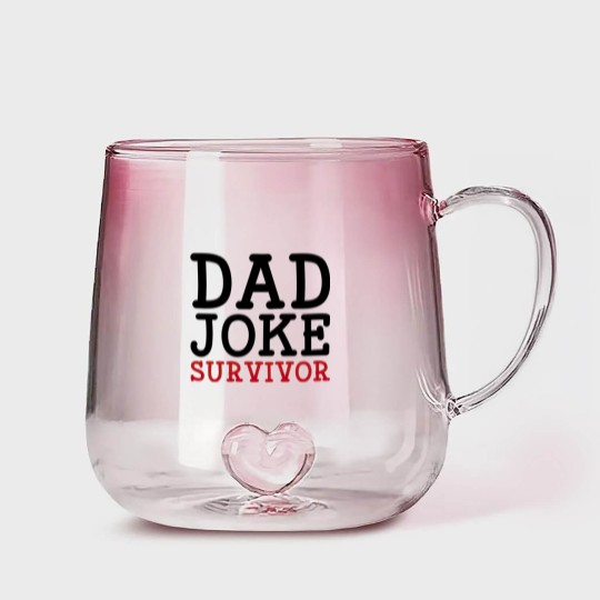 Discover Dad Joke Survivor Gradient Glass Mugs