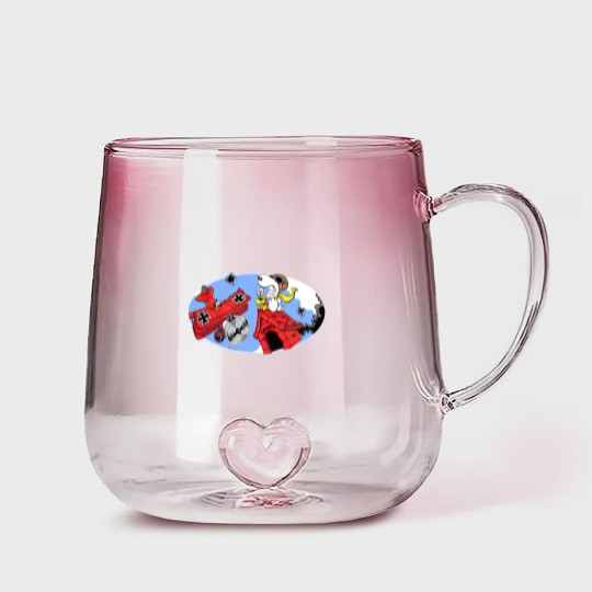 Discover Battling the Red Baron - Cuddleswithcats - Gradient Glass Mugs