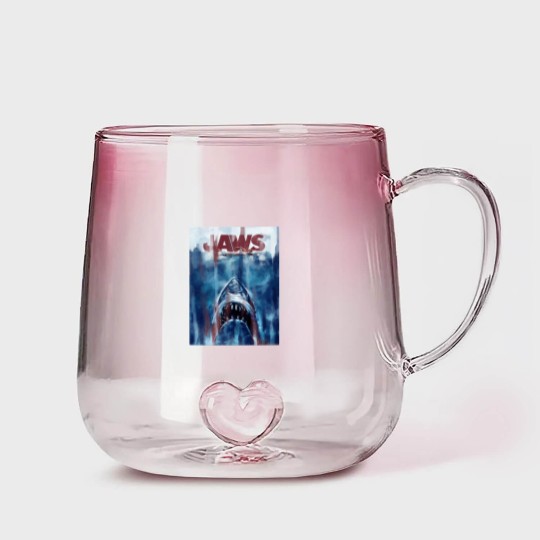 Discover Jaws - Jaws - Gradient Glass Mugs