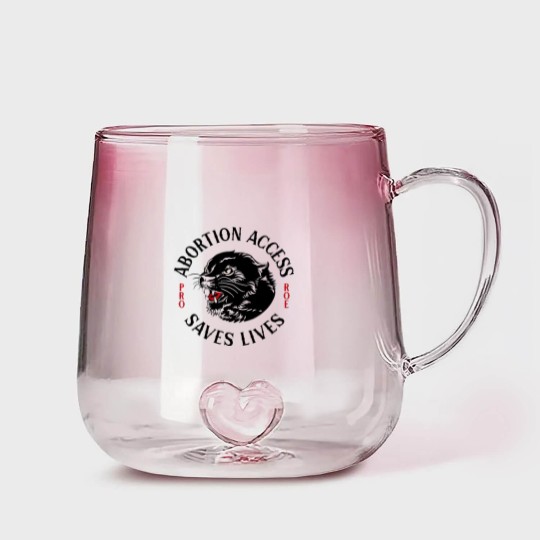 Discover Abortion Access Saves Lives Gradient Glass Mugs, Pro Choice Gradient Glass Mugs, Reproductive Rights Gradient Glass Mugs