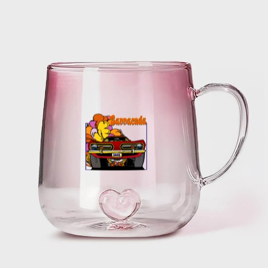 Discover 1968 Plymouth Barracuda Car T Gradient Glass Mugs