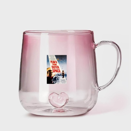 Discover Plan 9 From Outer Space, Retro Space Movie Poster Art Gradient Glass Mugs,  Cult Classic Gradient Glass Mugs,  Sci-Fi Art, Vintage   Graphic Gradient Glass Mugs, Horror Movie Print