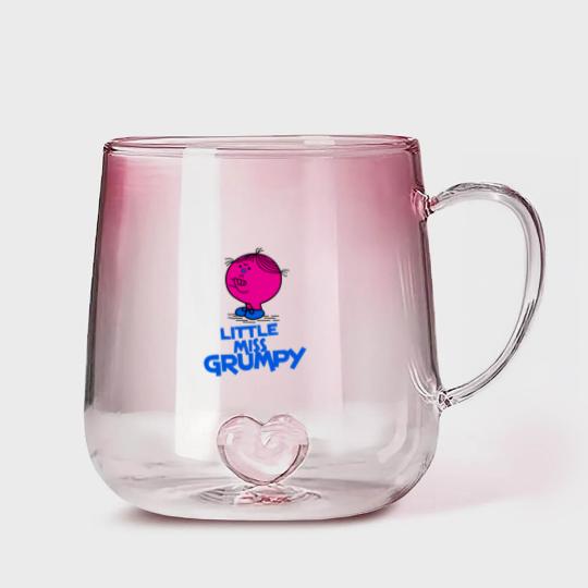 Discover angry little Miss Grumpy Gradient Glass Mugs