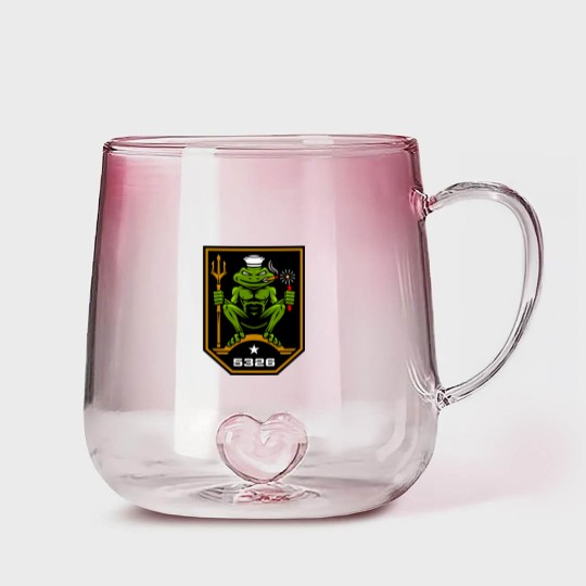 Discover US Navy SEAL Freddie Frog 5326 Gradient Glass Mugs
