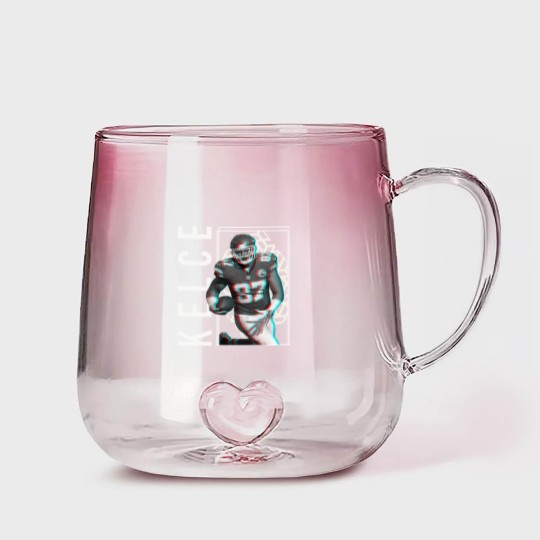 Discover Travis Kelce 87 - Travis Kelce Chiefs - Gradient Glass Mugs