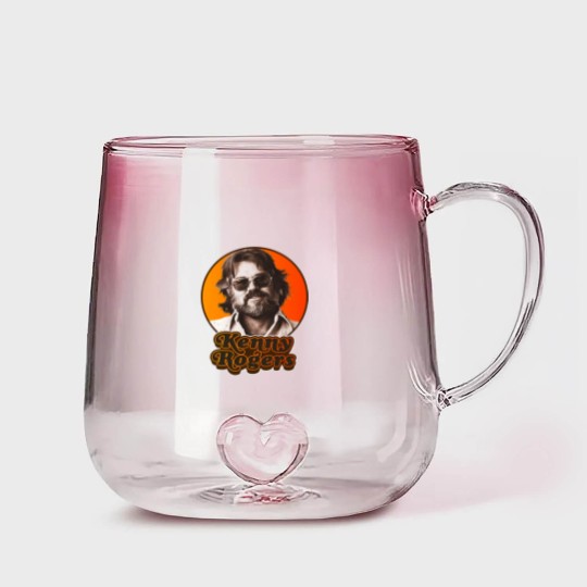 Discover Retro Kenny Rogers Country Tribute Classic Gradient Glass Mugs