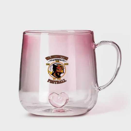 Discover Washington Football Red Classic Gradient Glass Mugs Gradient Glass Mugs