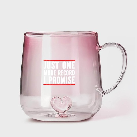 Discover Just One More Record I Promise Gradient Glass Mugs