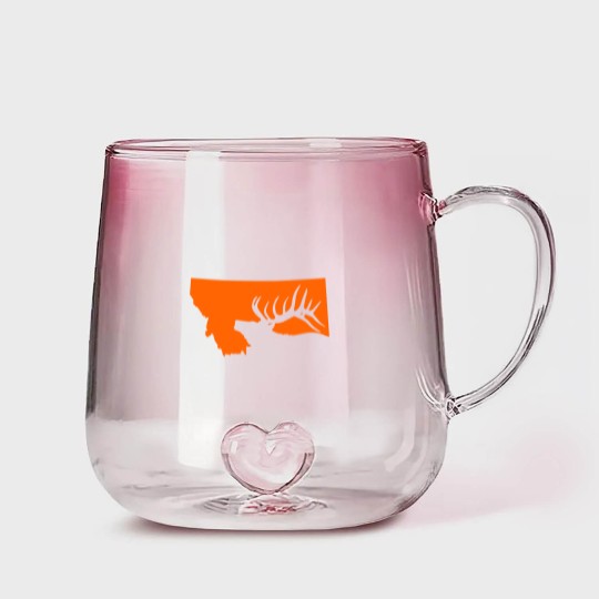 Discover Montana Elk Hunting Gradient Glass Mugs