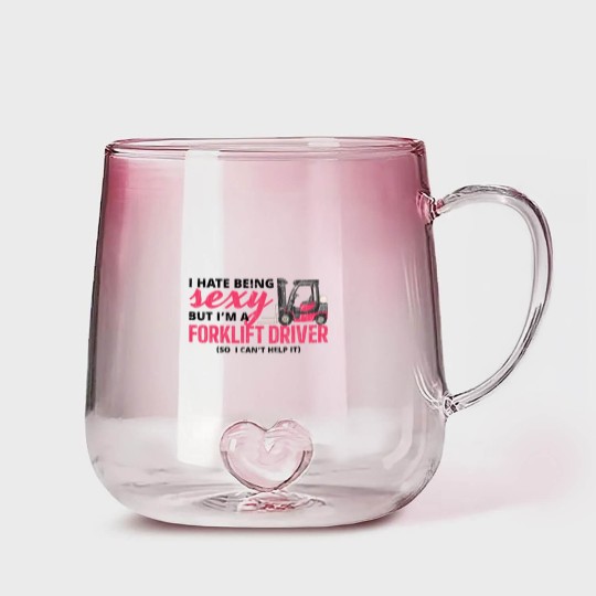 Discover Forklift Driver Apparel Forklift Operator Funny Gift Gradient Glass Mugs