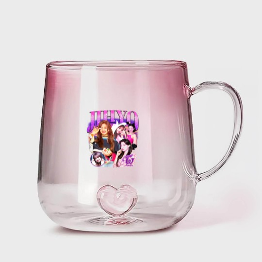 Discover Twice Jihyo Retro Bootleg Gradient Glass Mugs - Twice Gradient Glass Mugs - Kpop Gradient Glass Mugs - Kpop Merch