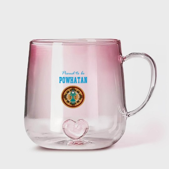Discover Native American Powhatan Spirit - Powhatan Spirit - Gradient Glass Mugs