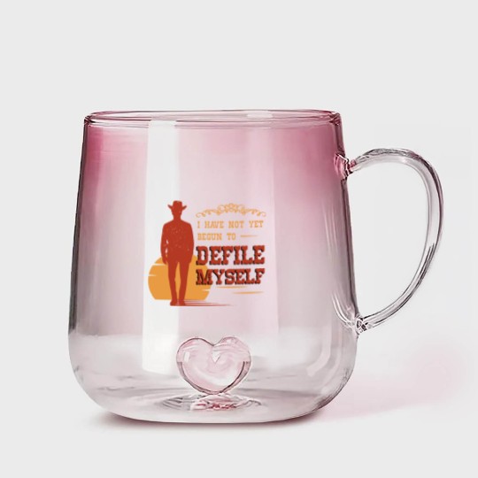 Discover western, western bear, doc holiday Gradient Glass Mugs