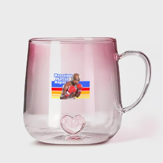 Discover Retro Marvelous Marvin Hagler Gradient Glass Mugs