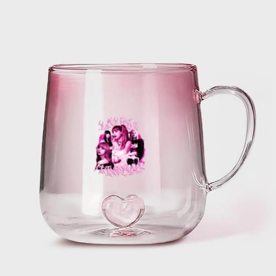 Discover Lalisa Heavy Lisa Blackpink Vintage Gradient Glass Mugs, Blackpink Lalisa Manoban Merch