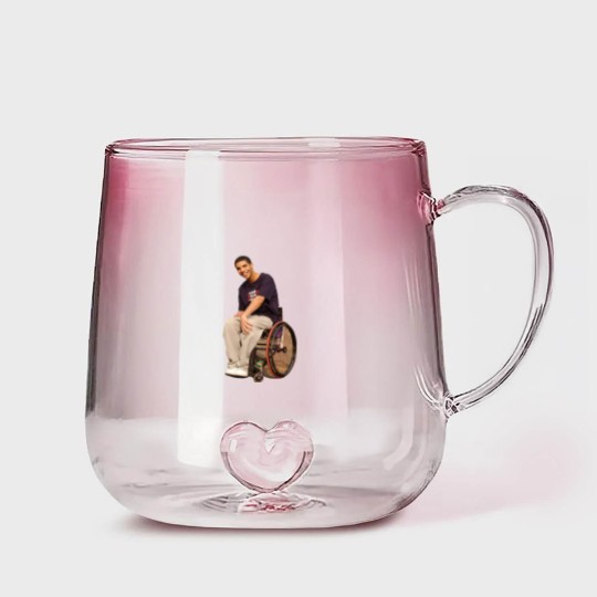 Discover Wheelchair Jimmy Gradient Glass Mugs