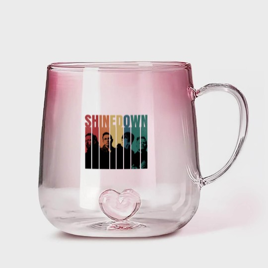 Discover shine down Retro Vintage Gradient Glass Mugs