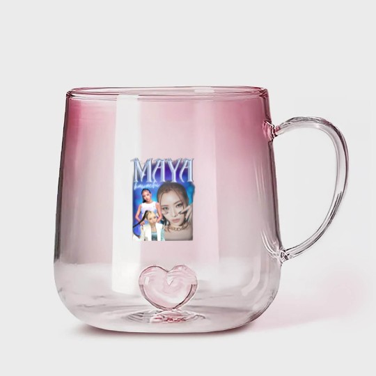 Discover XG Maya Retro graphic 90s Gradient Glass Mugs