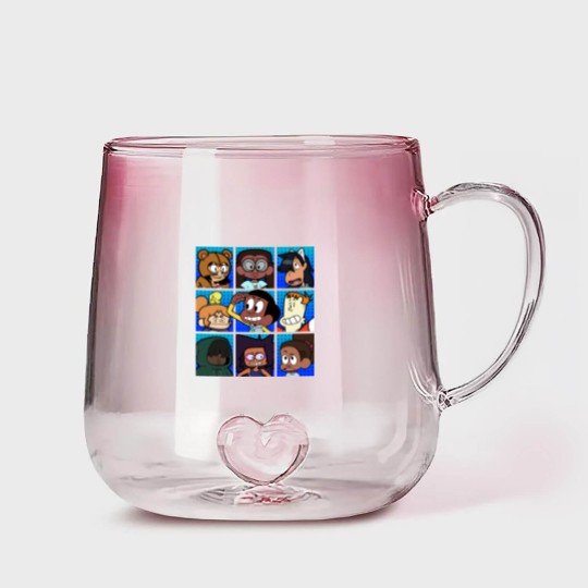 Discover Craig of the Creek Characters Blue Gradient Glass Mugs