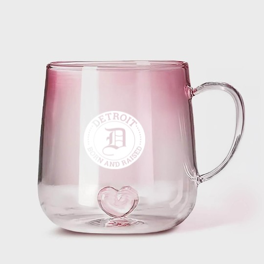 Discover detroit born and raised birthday Gradient Glass Mugs
