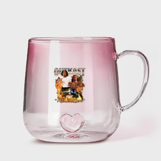 Discover Outkast Ms. Jackson Rap Gradient Glass Mugs, Outkast Rap 90s Vintage Retro Classic Graphic Gradient Glass Mugs