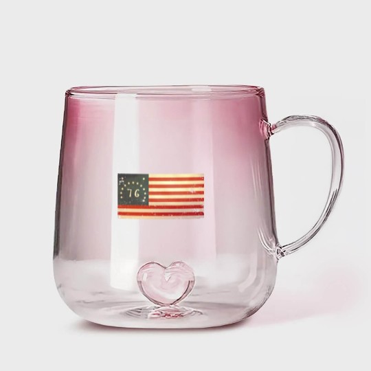Discover USA Bennington Flag - Vintage - Usa - Gradient Glass Mugs