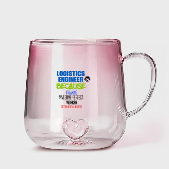 Discover Logistics Engineer Gradient Glass Mugs