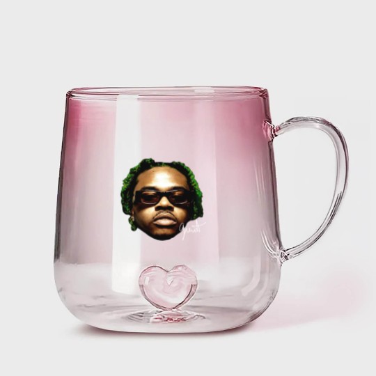 Discover GUNNA Gradient Glass Mugs, Rare Hip Hop Graphic Print, Rap Gradient Glass Mugs