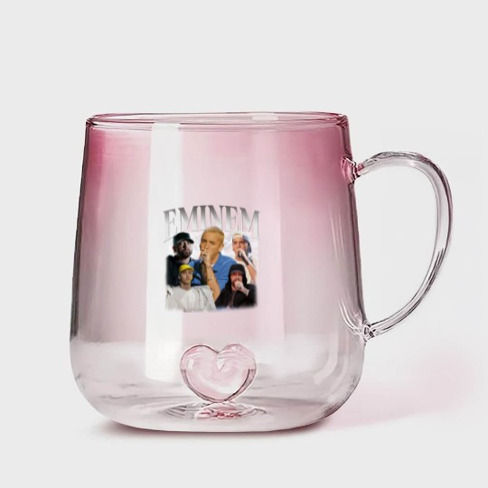 Discover Eminem Gradient Glass Mugs, Classic 90s Graphic Gradient Glass Mugs