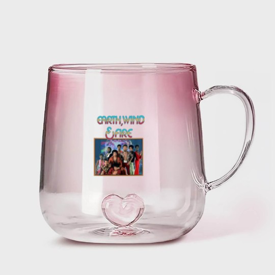 Discover Earth Wind and Fire Vintage Gradient Glass Mugs, Earth Wind and Fire Gradient Glass Mugs, Earth Wind and Fire 80s Vintage Homage Gradient Glass Mugs