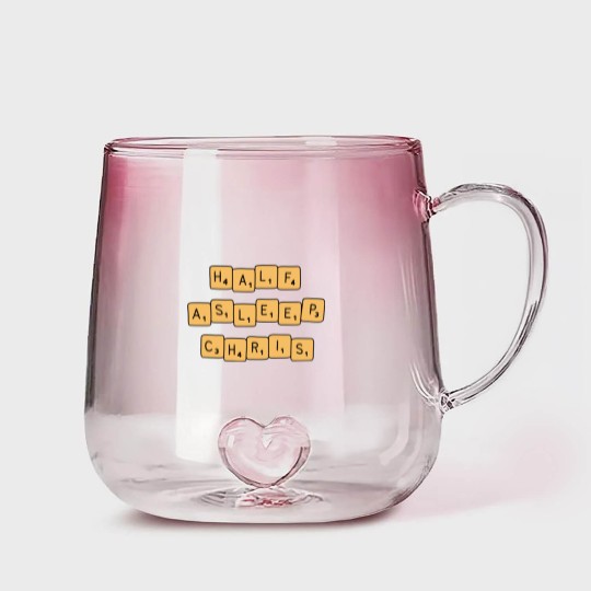 Discover half asleep chris Gradient Glass Mugs