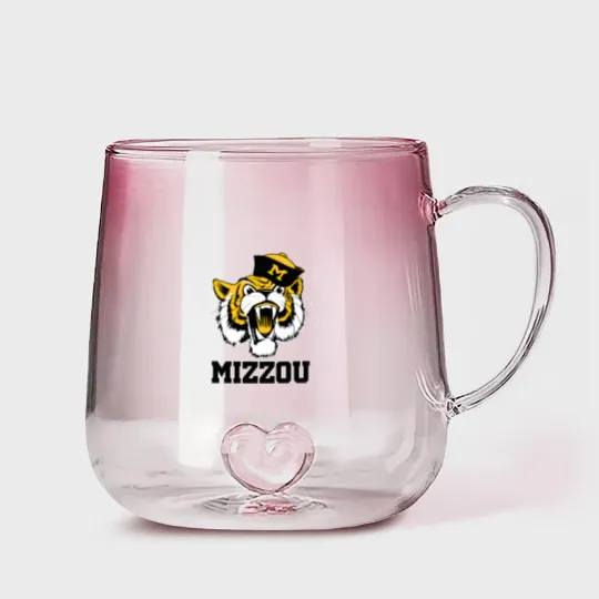 Discover Vintage 60's Truman the Missouri Tiger Mascot - Missouri - Gradient Glass Mugs