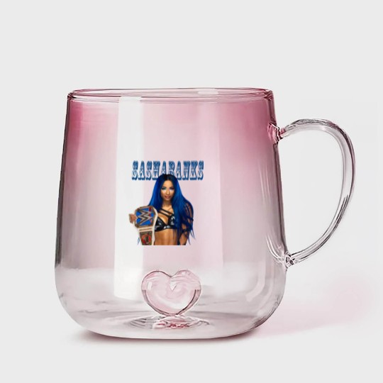 Discover Sasha Banks The Legit Boss Gradient Glass Mugs