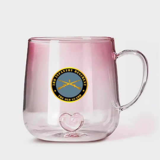 Discover 3rd Infantry Regiment The Old Guard w Inf Branch Gradient Glass Mugs