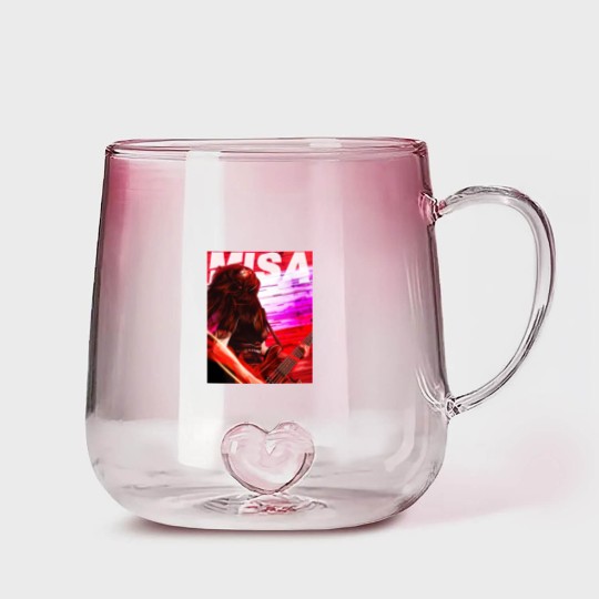 Discover MISA BAND-MAID LIVE BANGER - Bandmaid - Gradient Glass Mugs