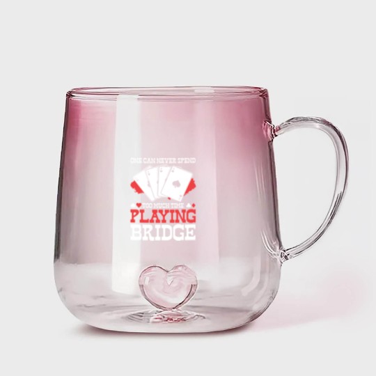 Discover Poker Cards Bridge Gambling Gradient Glass Mugs